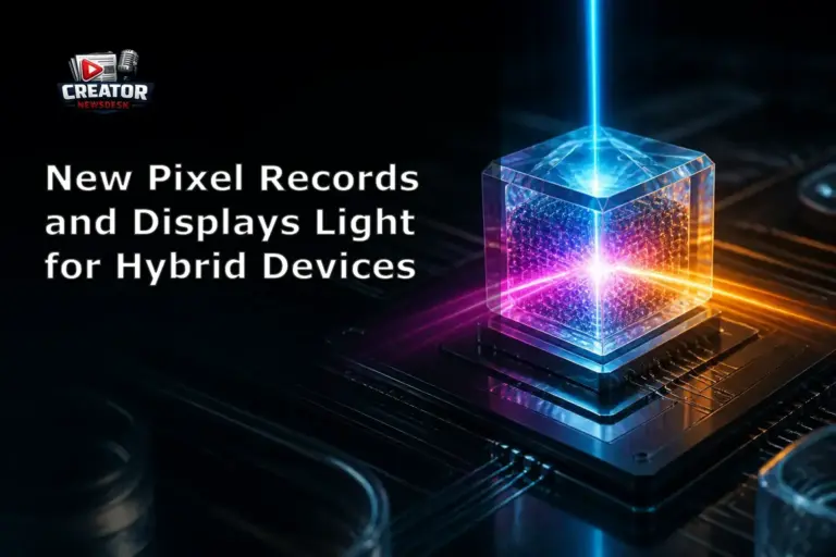 New Pixel Records and Displays Light for Hybrid Devices