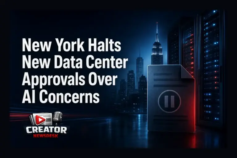 New York Halts New Data Center Approvals Over AI Concerns