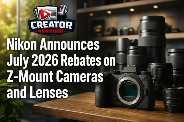 Nikon Announces July 2026 Rebates on Z-Mount Cameras and Lenses