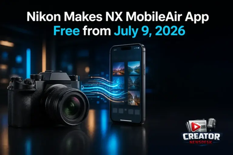 Nikon Makes NX MobileAir App Free from July 9, 2026