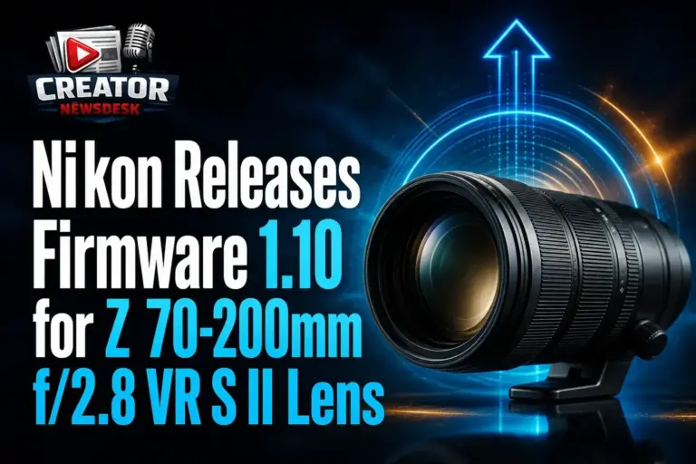 Nikon Releases Firmware 1.10 for Z 70-200mm f/2.8 VR S II Lens