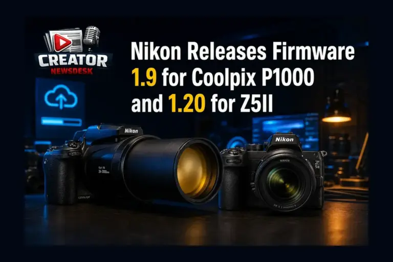 Nikon Releases Firmware 1.9 for Coolpix P1000 and 1.20 for Z5II