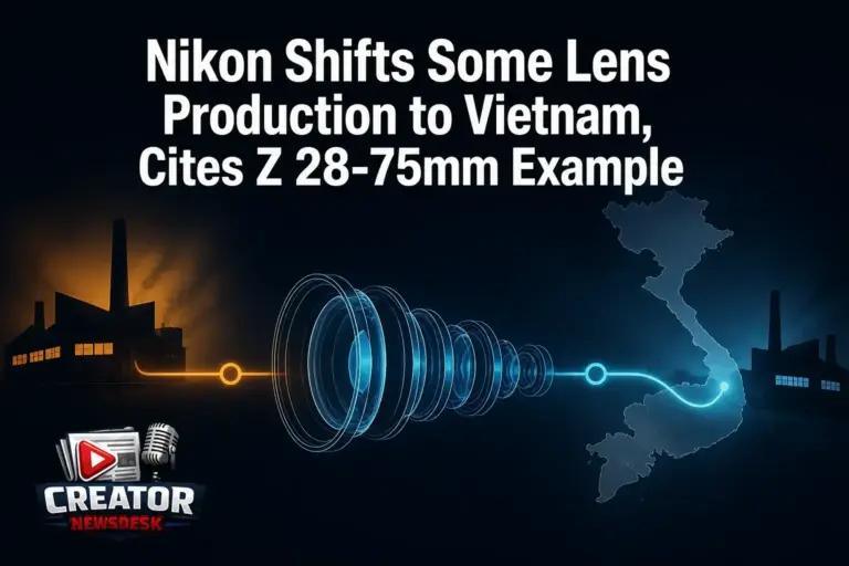 Nikon Shifts Some Lens Production to Vietnam, Cites Z 28-75mm Example