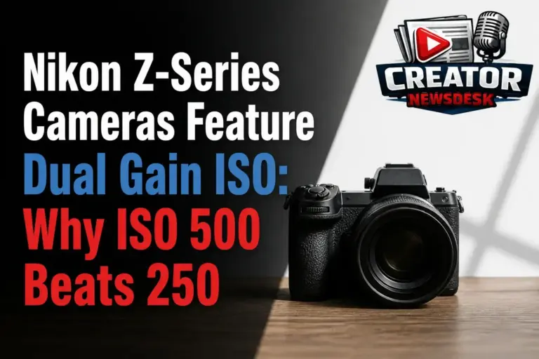 Nikon Z-Series Cameras Feature Dual Gain ISO: Why ISO 500 Beats 250