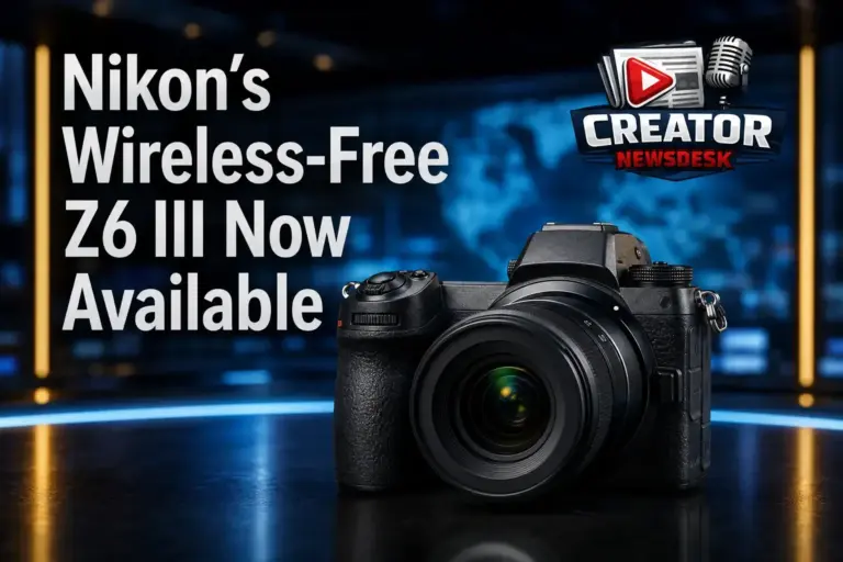 Nikon’s Wireless-Free Z6 III Now Available