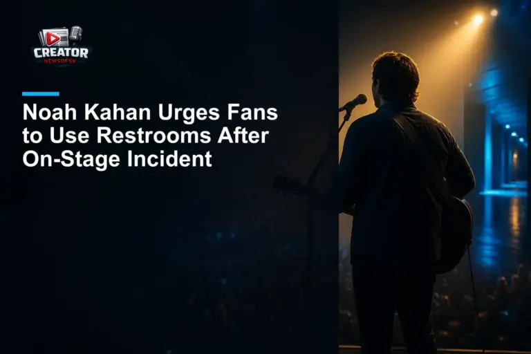 Noah Kahan Urges Fans to Use Restrooms After On-Stage Incident