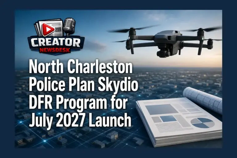 North Charleston Police Plan Skydio DFR Program for July 2027 Launch