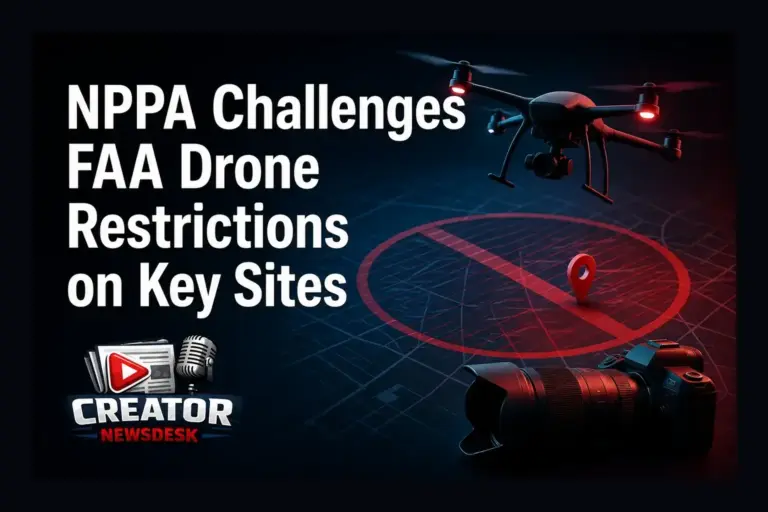 NPPA Challenges FAA Drone Restrictions on Key Sites