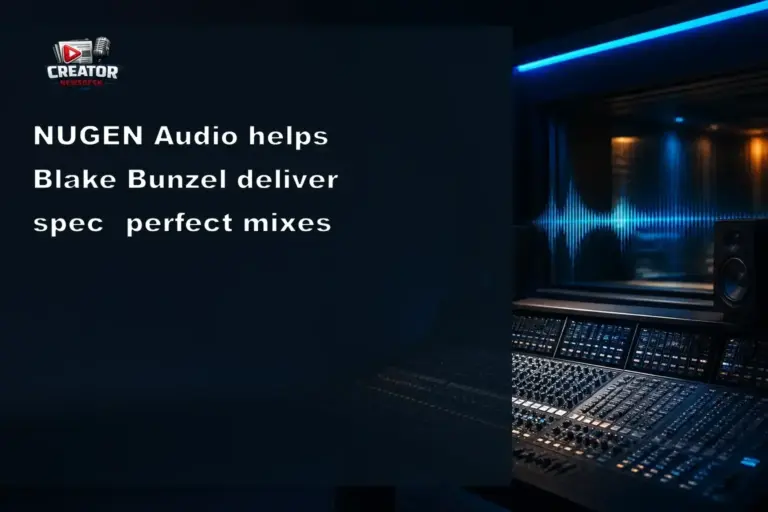 NUGEN Audio helps Blake Bunzel deliver spec‑perfect mixes