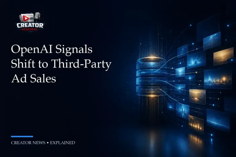 OpenAI Signals Shift to Third‑Party Ad Sales