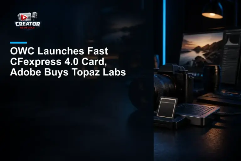 OWC Launches Fast CFexpress 4.0 Card, Adobe Buys Topaz Labs