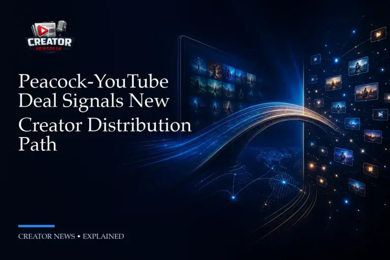 Peacock-YouTube Deal Signals New Creator Distribution Path