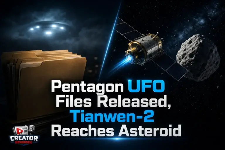 Pentagon UFO Files Released, Tianwen-2 Reaches Asteroid