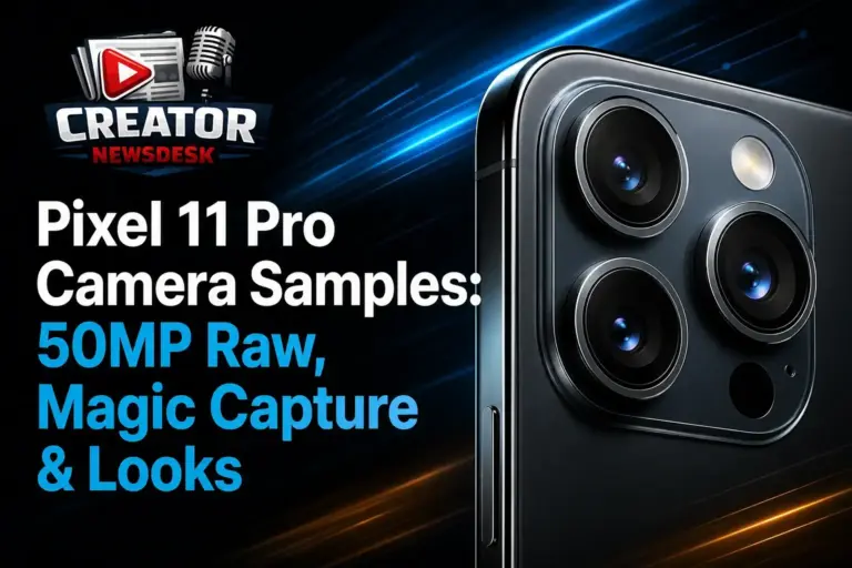 Pixel 11 Pro Camera Samples: 50MP Raw, Magic Capture & Looks