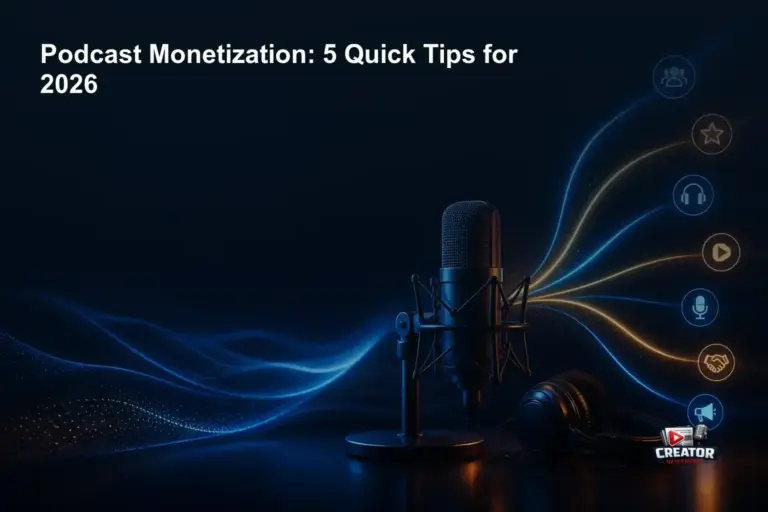 Podcast Monetization: 5 Quick Tips for 2026