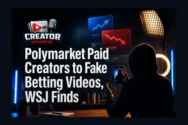Polymarket Paid Creators to Fake Betting Videos, WSJ Finds