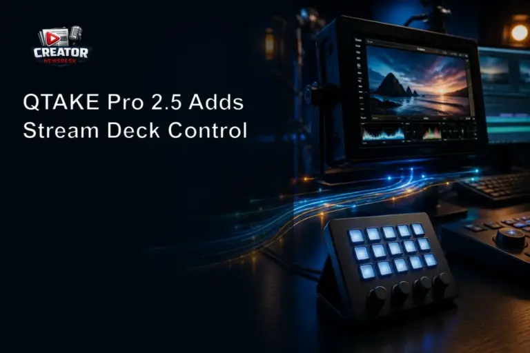 QTAKE Pro 2.5 Adds Stream Deck Control