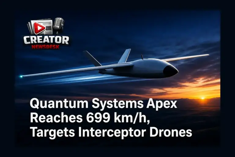 Quantum Systems Apex Reaches 699 km/h, Targets Interceptor Drones