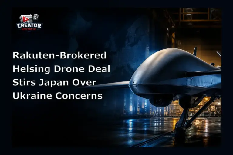 Rakuten-Brokered Helsing Drone Deal Stirs Japan Over Ukraine Concerns