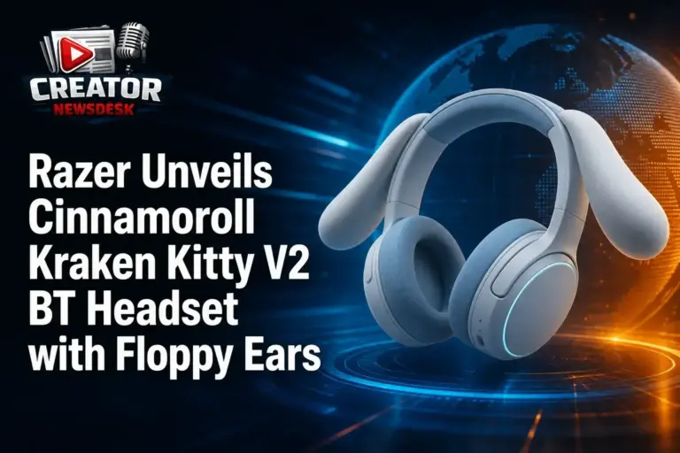 Razer Unveils Cinnamoroll Kraken Kitty V2 BT Headset with Floppy Ears
