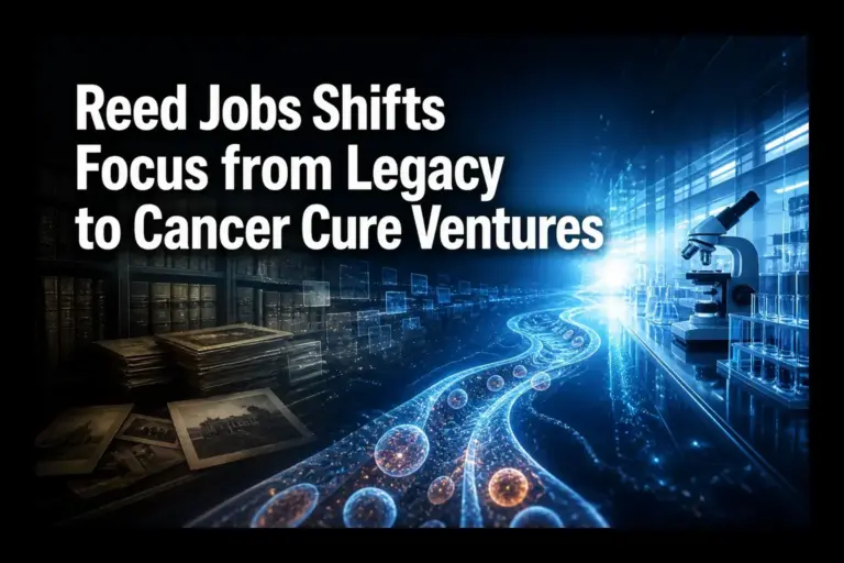 Reed Jobs Shifts Focus from Legacy to Cancer Cure Ventures