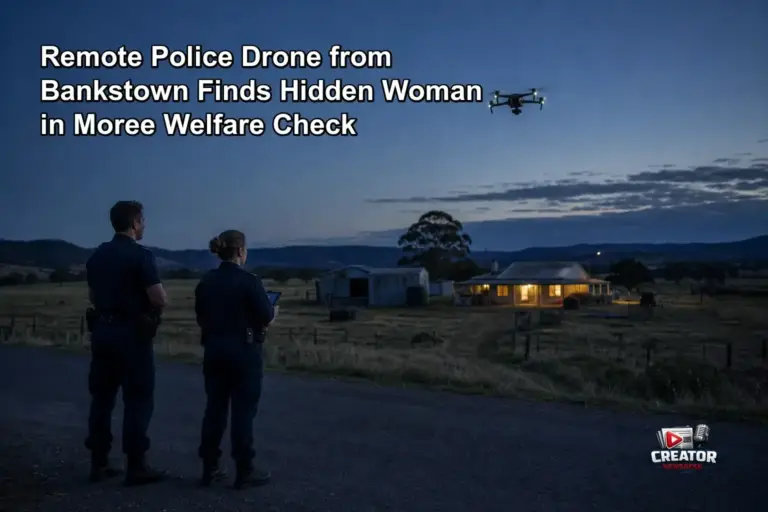 Remote Police Drone from Bankstown Finds Hidden Woman in Moree Welfare Check