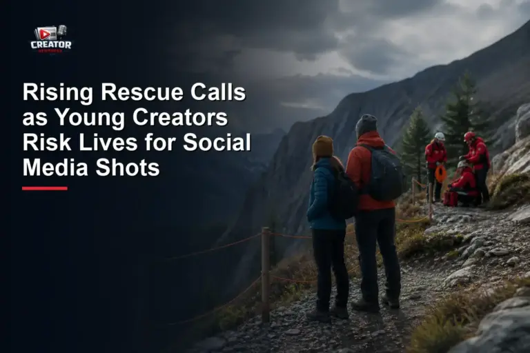 Rising Rescue Calls as Young Creators Risk Lives for Social Media Shots