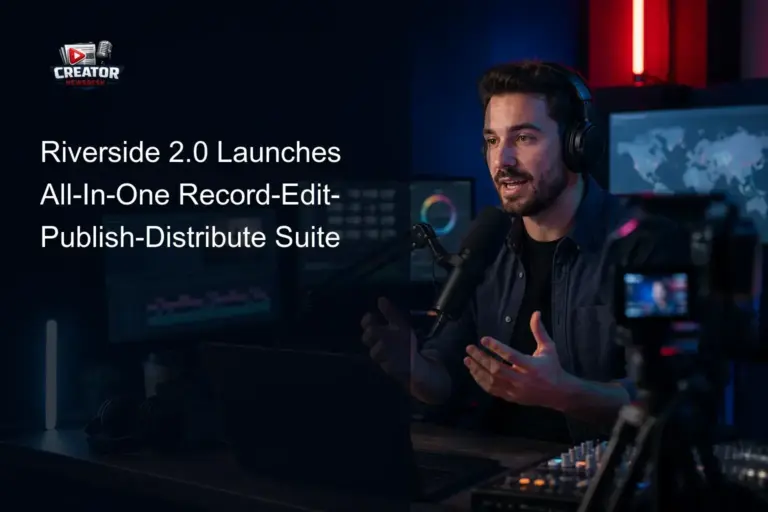 Riverside 2.0 Launches All‑In‑One Record‑Edit‑Publish‑Distribute Suite