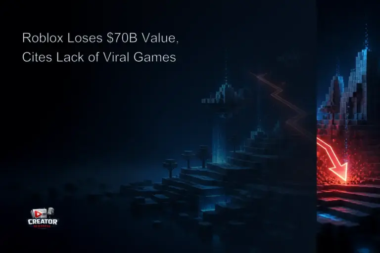 Roblox Loses $70B Value, Cites Lack of Viral Games