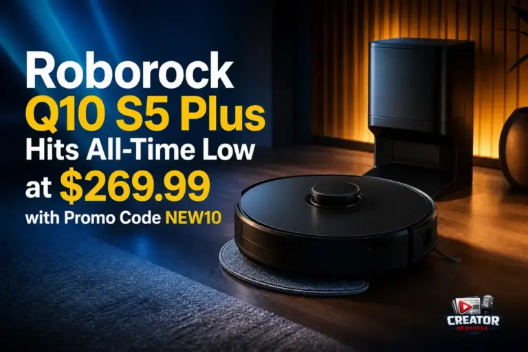 Roborock Q10 S5 Plus Hits All-Time Low at $269.99 with Promo Code NEW10