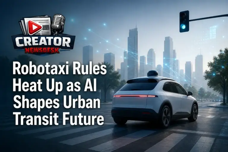 Robotaxi Rules Heat Up as AI Shapes Urban Transit Future