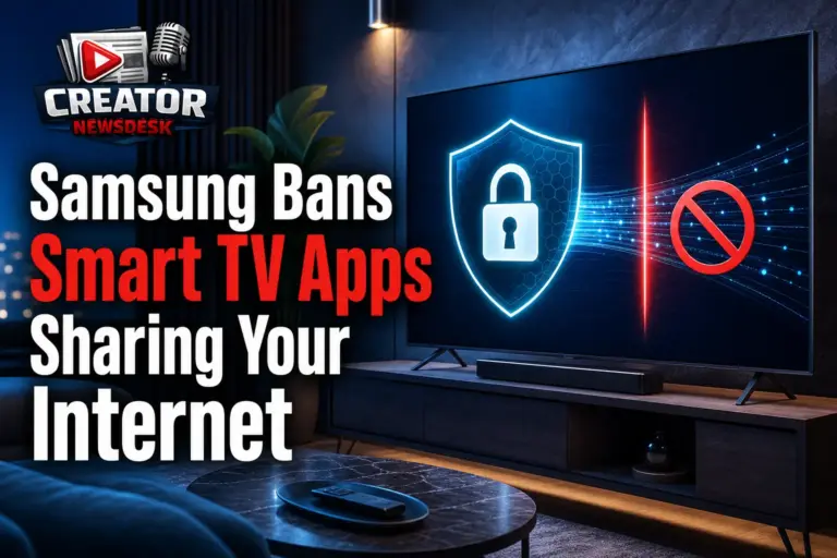 Samsung Bans Smart TV Apps Sharing Your Internet