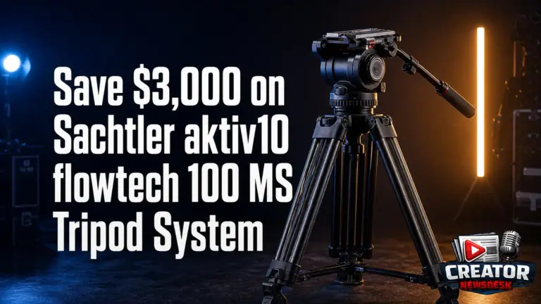 Save $3,000 on Sachtler aktiv10 flowtech 100 MS Tripod System