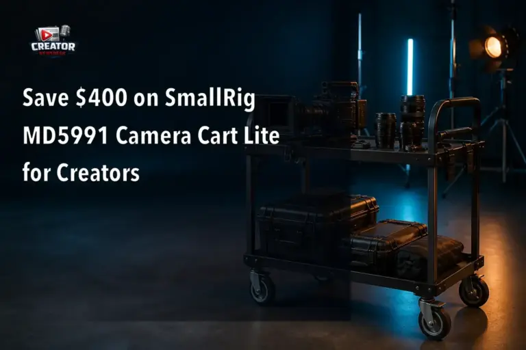 Save $400 on SmallRig MD5991 Camera Cart Lite for Creators