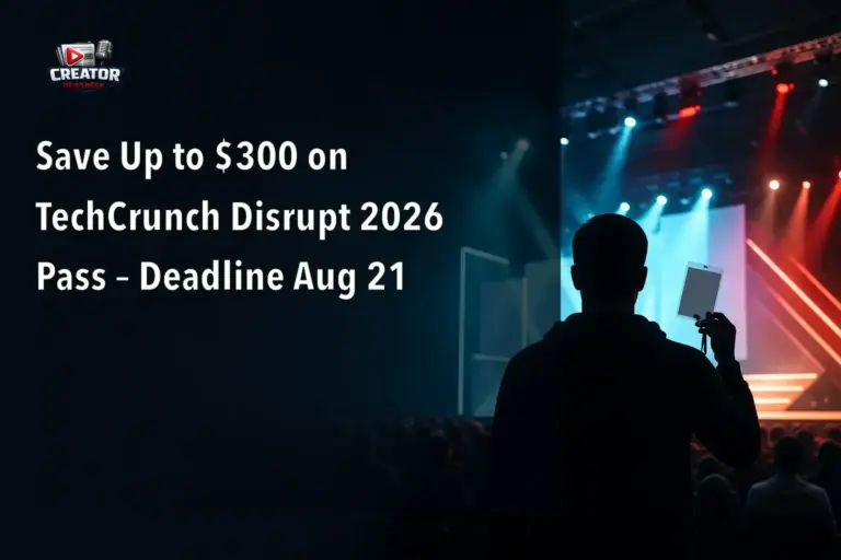 Save Up to $300 on TechCrunch Disrupt 2026 Pass – Deadline Aug 21