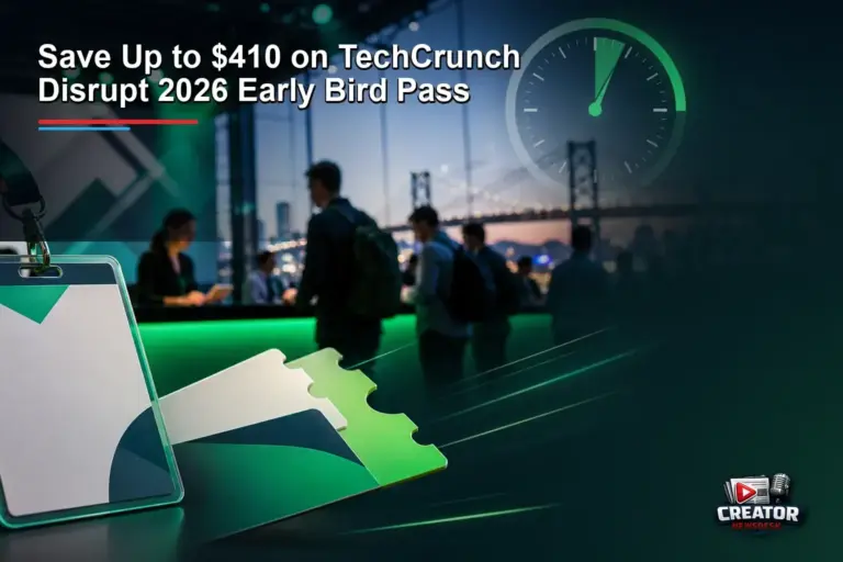 Save Up to $410 on TechCrunch Disrupt 2026 Early Bird Pass
