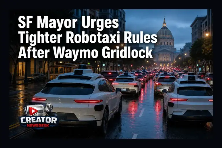 SF Mayor Urges Tighter Robotaxi Rules After Waymo Gridlock