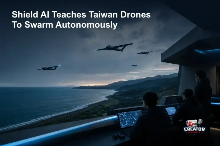 Shield AI Teaches Taiwan Drones To Swarm Autonomously