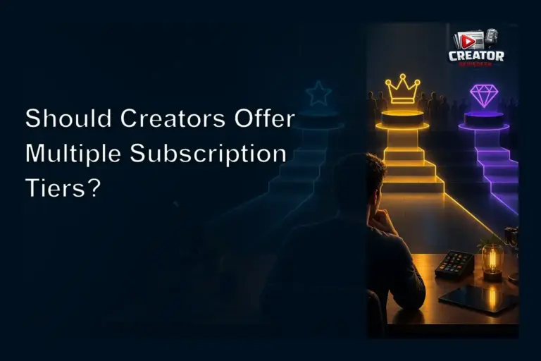 Should Creators Offer Multiple Subscription Tiers?