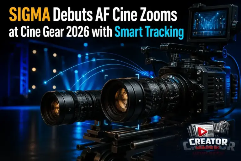 SIGMA Debuts AF Cine Zooms at Cine Gear 2026 with Smart Tracking