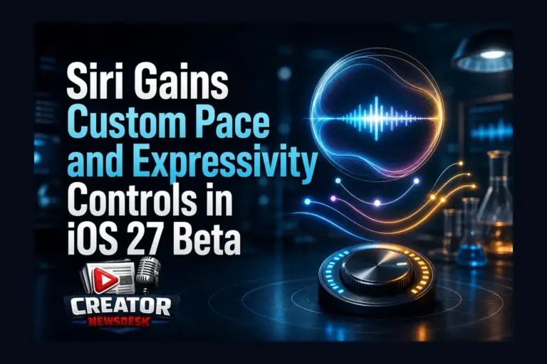 Siri Gains Custom Pace and Expressivity Controls in iOS 27 Beta