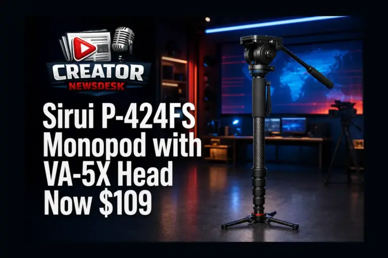 Sirui P-424FS Monopod with VA-5X Head Now $109