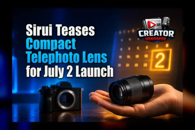 Sirui Teases Compact Telephoto Lens for July 2 Launch