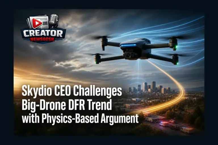 Skydio CEO Challenges Big-Drone DFR Trend with Physics-Based Argument