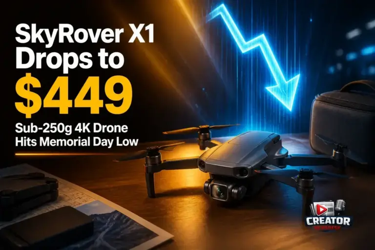 SkyRover X1 Drops to $449 – Sub-250g 4K Drone Hits Memorial Day Low