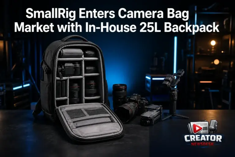 SmallRig Enters Camera Bag Market with In‑House 25L Backpack