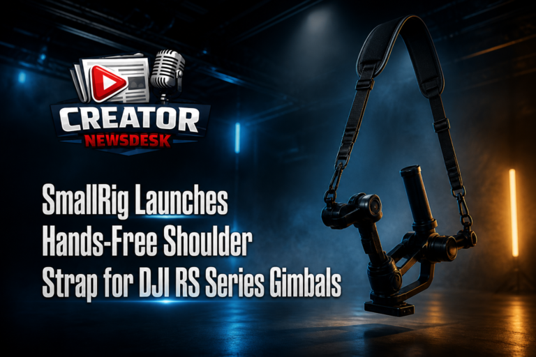SmallRig Launches Hands-Free Shoulder Strap for DJI RS Series Gimbals