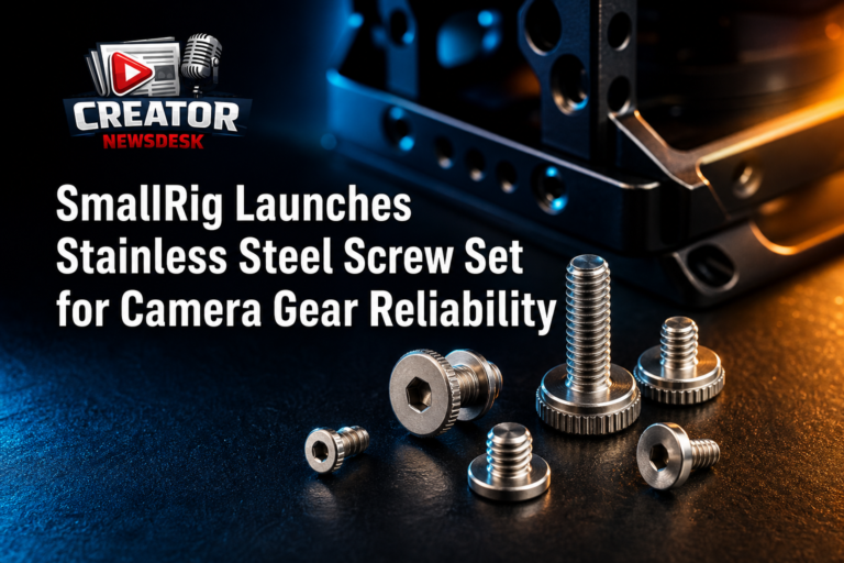 SmallRig Launches Stainless Steel Screw Set for Camera Gear Reliability