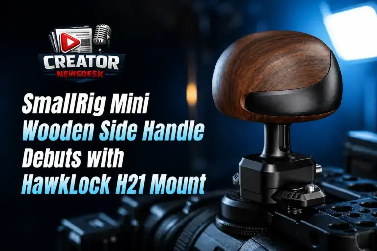 SmallRig Mini Wooden Side Handle Debuts with HawkLock H21 Mount