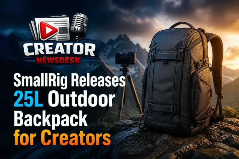 SmallRig Releases 25L Outdoor Backpack for Creators